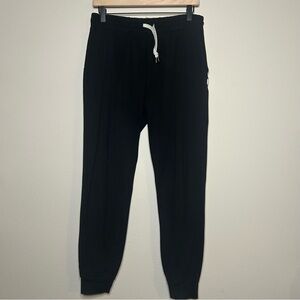 Vuori Black Jogger Sweatpants with White Drawstring